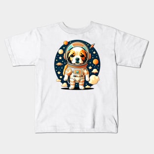 Astronaut Dog at The Space Kids T-Shirt